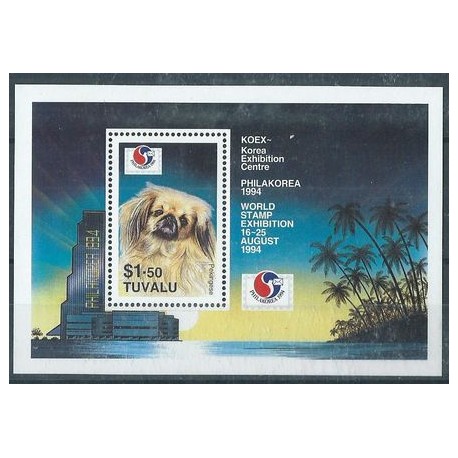 Tuvalu - Bl 51 1994r - Pies