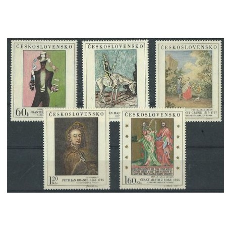 Czechosłowacja - Nr 1748 - 52 1967r - Malarstwo