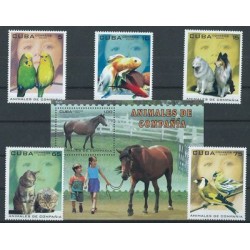 Kuba - Nr 4625 - 29 Bl 192 2004r - Psy - Ptaki - Koń