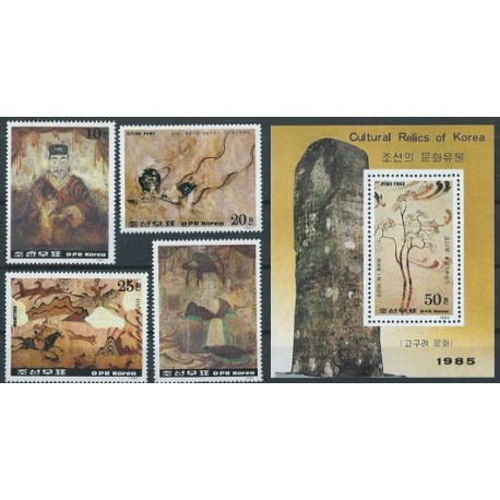 Korea N. - Nr 2682 - 85 Bl 204 1985r - Malarstwo
