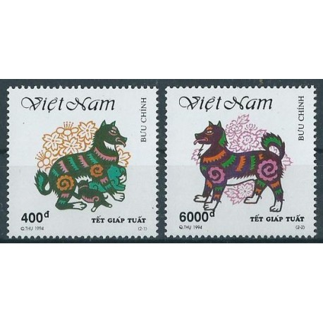 Wietnam - Nr 2568 - 69 1994r - Psy