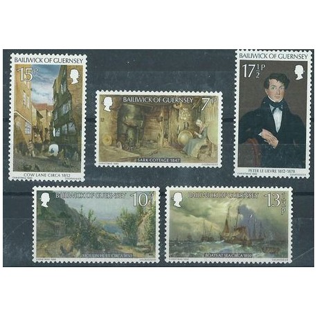 Guernsry - Nr 213 - 17 1980r - Malarstwo - Marynistyka