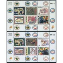 Filipiny - Bl 111 - 112 1997r - Chińskie znaki zodiaku