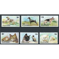Filipiny - Nr 1306 - 11 1975r - Psy - Koty