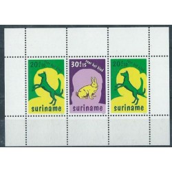 Surinam - Bl 20 1977r - Ssaki - Psy