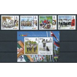 Kajmany - Nr 1072 - 75 Bl 47 2007r - Scauting - Pies