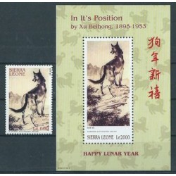 Sierra Leone - Nr 4875 Bl 620 - Psy - Malarstwo