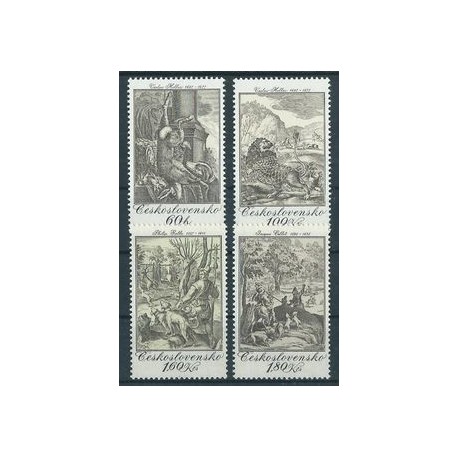 Czechosłowacja - Nr 2240 - 43 1975r - Grafika - Psy