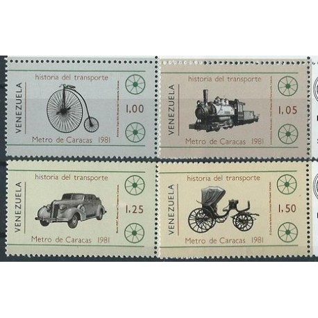 Wenezuela - Nr 2175 - 78 1981r - Kolej - Samochody