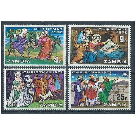 Zambia - Nr 093 - 96 1972r - Boże Narodzenie