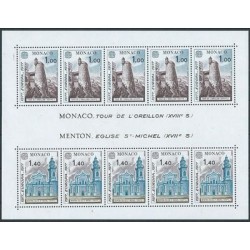 Monako - Bl 11 1977r - CEPT - Architektura