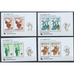 Korea S. - Nr 1541 - 44 Bl 537 - 40 1987r - Sport - Olimpiada