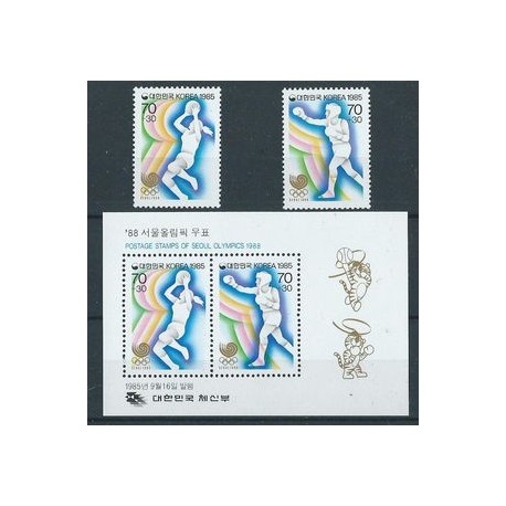 Korea S. - Nr 1421 - 22 Bl 507 1985r - Sport - Olimpiada