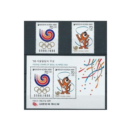 Korea S. - Nr 1400 - 01 Bl 500 1985r -Sport - Olimpiada