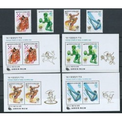 Korea S. - Nr 1516 - 19 Bl 528 - 31 1987r - Sport - Olimpiada