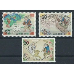 Japonia - Nr 1193 - 95 1973r - Bajki