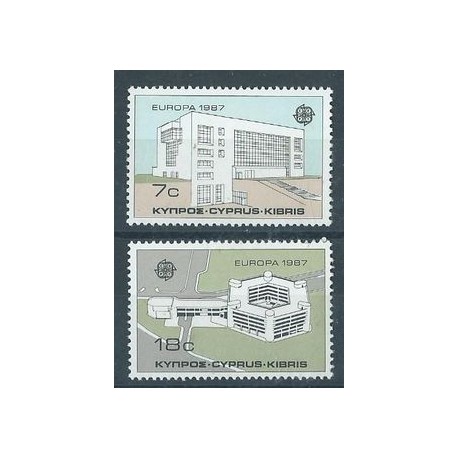 Cypr - Nr 681 - 82 1987r - CEPT - Architektura