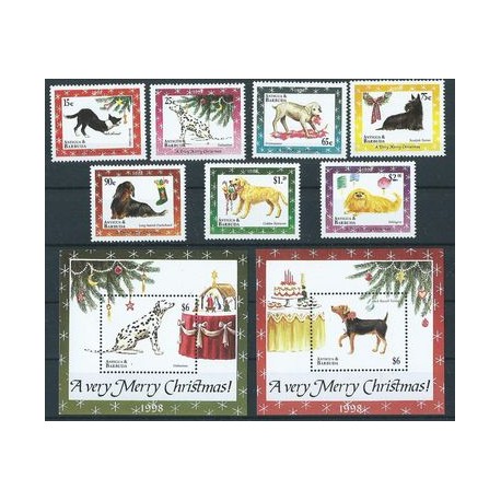 Antigua & Barbuda - Nr 2852 - 58 Bl 414 - 15 1998r - Psy