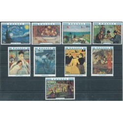 Rwanda - Nr 1059 - 67 1980r - Malarstwo