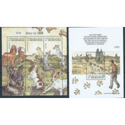 Mikronezja - Nr 1039 - 44 Bl 71 2000r - Psy