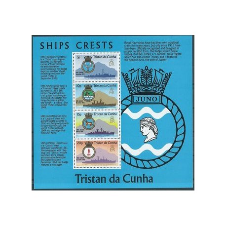 Tristan da Cunha - Bl 6 1977r - Marynistyka