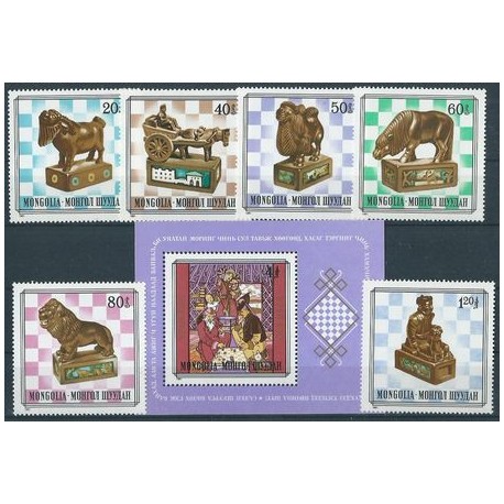 Mongolia - Nr 1406 - 11 Bl 75 1981r - Szachy