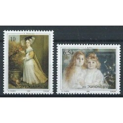 Jugosławia - Nr 2440 - 41 1990r - Malarstwo