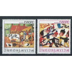 Jugosławia - Nr 1901 - 02 1981r - Malarstwo dzieci