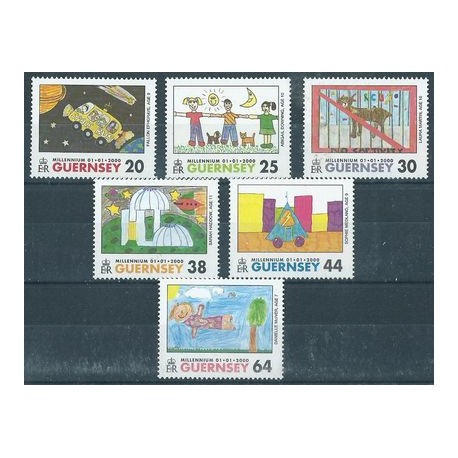 Guernsey - Nr 839 - 44 2000r - Rysunki dzieci