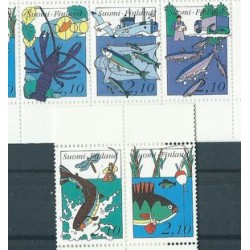 Finlandia - Nr 1134 - 38 Pasek 1991r - Ryby