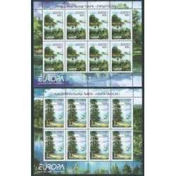 Białoruś - Nr 409 - 10 Klb 2001r - CEPT - Ptaki - Drzewa