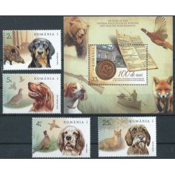 Rumunia - Nr 8320 - 23 Bl 990 2024r - Psy - Ssaki - Ptaki