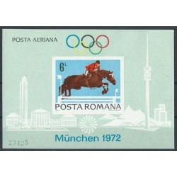 Rumunia - Bl 94 1972r - Sport - Koń