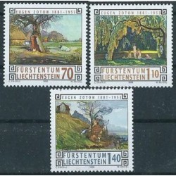 Liechtenstein - Nr 1138 - 40 1996r - Malarstwo - Drzewa