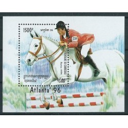 Kambodża - Bl 205 1994r - Sport - Koń