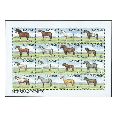 Tanzania - Nr 2533 - 48 Klb 1996r - Konie