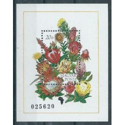 Węgry - Bl 208 1990r Kwiaty