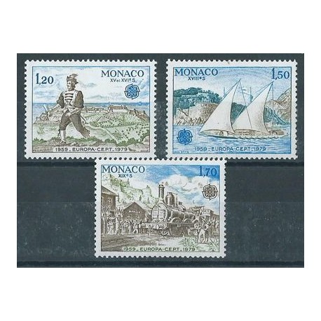 Monako - Nr 1375 - 77 1979r - CEPT - Marynistyka