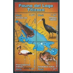 Peru - Nr 2086 - 89 2006r - Ptaki - Ryby