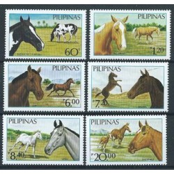Filipiny - Nr 1670 - 75 1985r - Konie