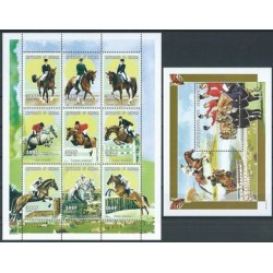 Niger - Nr 1676 - 84 Bl 87 1999r - Konie