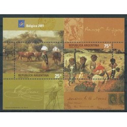 Argentyna - Bl 75 2001r - Ssaki - Konie