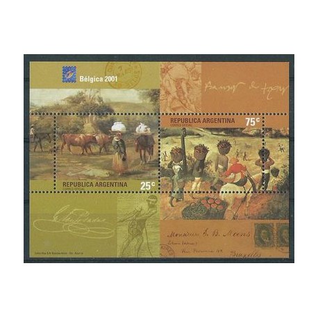 Argentyna - Bl 75 2001r - Ssaki - Konie