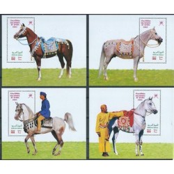 Oman - Bl 34 - 37 2003r - Konie