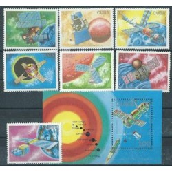 Kuba - Nr 3173 - 79 Bl 104 1988r - Kosmos