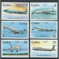 Kuba - Nr 3184 - 89 1988r - Samoloty