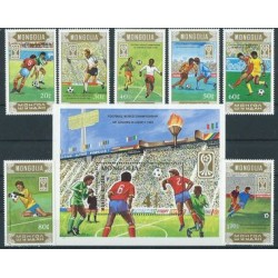 Mongolia - Nr 1722 - 28 Bl 110 1985r - Sport