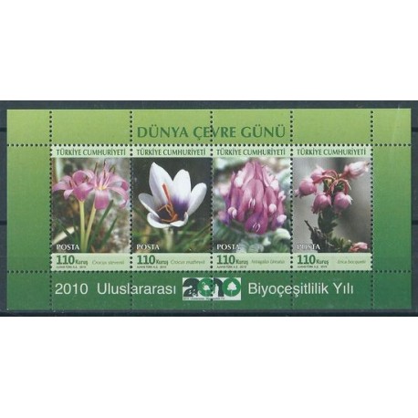 Turcja - Bl 72 2010r - Kwiaty
