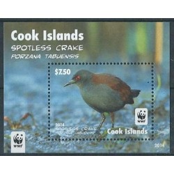 Wyspy Cooka - Bl 248 2014r - WWF - Ptak
