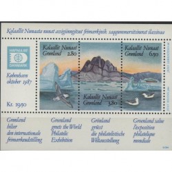 Grenlandia - Bl 1 1987r - Ptaki